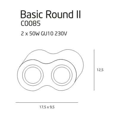 Plafon BASIC ROUND II C0085