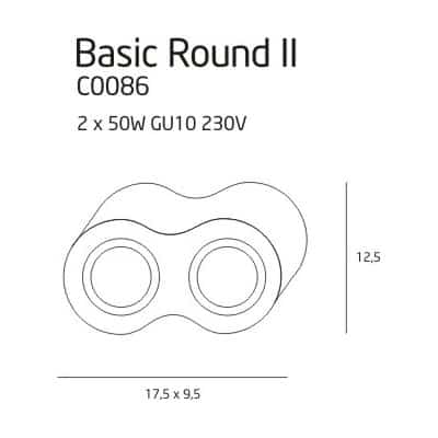 Plafon BASIC ROUND II C0086