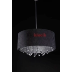 Lampa wisząca ISLANDA black grey 40cm 05-201