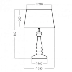 Lampa stołowa Petit Trianon Copper L051261249 4concepts L051261249 - zdjęcie 2