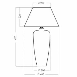 Lampa stołowa Bilbao Violet L019711215 4concepts L019711215 - zdjęcie 2