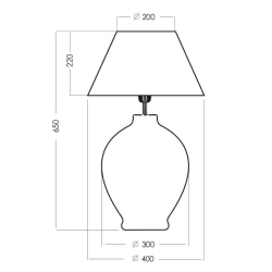 Lampa stołowa Capri L014041214 4concepts L014041214 - zdjęcie 2
