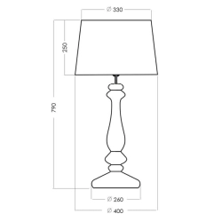 Lampa stołowa Versailles Transparent Copper L204461228 4concepts L204461228 - zdjęcie 2