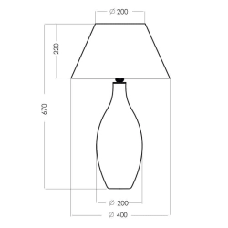 Lampa stołowa Kenya L003092207 4concepts L003092207 - zdjęcie 2