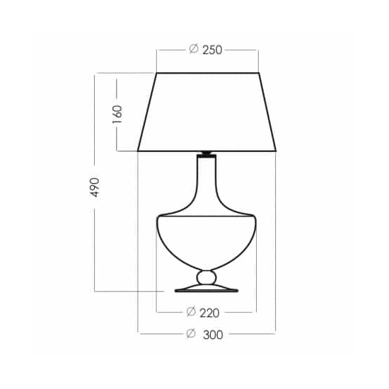 Lampa stołowa Oxford Transparent Copper L048411502 4concepts L048411502 - zdjęcie 2