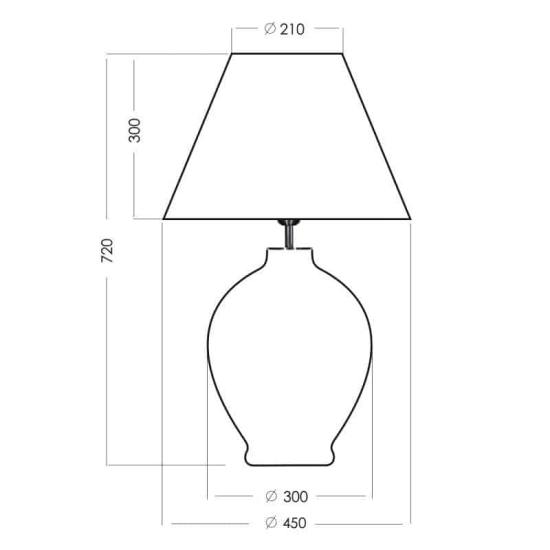 Lampa stołowa Capri L014041312 4concepts L014041312 - zdjęcie 3