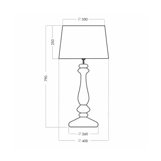 Lampa stołowa Versailles L204061261 4concepts L204061261 - zdjęcie 2
