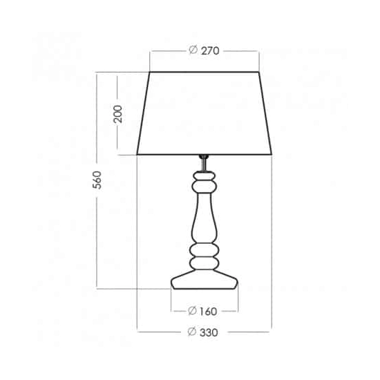 Lampa stołowa Petit Trianon Copper L051261249 4concepts L051261249 - zdjęcie 2