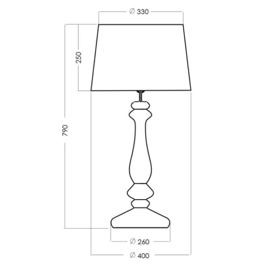 Lampa stołowa Versailles Transparent Copper L204461250 4concepts L204461250 - zdjęcie 2