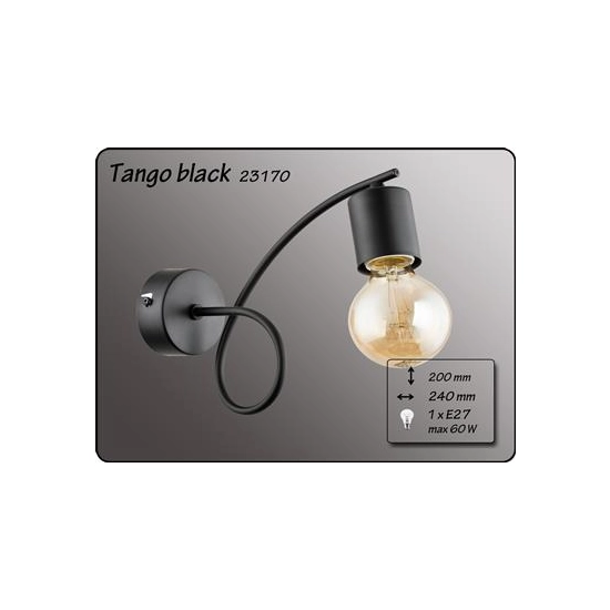 Kinkiet Tango Black 23170 Alfa
