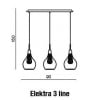 Lampa wisząca ELEKTRA 3 LINE AZ1689 AZZARDO