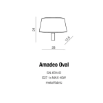 Kinkiet AMADEO OVAL WHITE AZ2419+AZ2421 AZZARDO