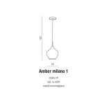 Lampa wisząca AMBER MILANO 1 AZ2148 AZZARDO