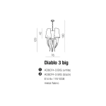 Lampa wisząca DIABLO 3 BIG BLACK AZ1344 AZZARDO