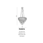 Lampa wisząca Plafon KALABRIA PENDANT TOP AZ2108 AZZARDO