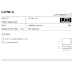 Kinkiet Ginno 2 AZ0765 Aluminium AZZARDO
