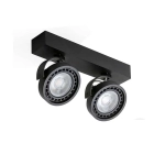 Kinkiet plafon JERRY 2 230V AZ1370 BK AZZARDO