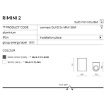 Kinkiet RIMINI 2 AZ2177 IP54 AZZARDO