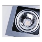 Oprawa podstropowa Sisto 2pł Aluminium AZ0794 AZZARDO