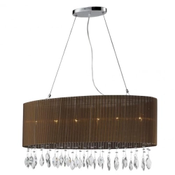 Lampa wisząca owal SIDNEY AZ1839 Brown AZZARDO