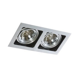 Oprawa podstropowa Sisto 2pł Aluminium AZ0794 AZZARDO