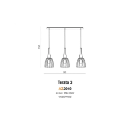 Lampa wisząca TERATA 3 AZ2949 AZZARDO