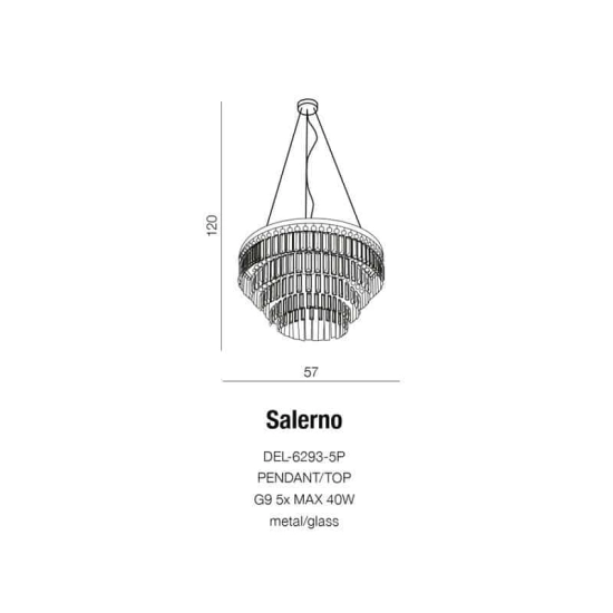 Lampa wisząca Plafon SALERNO AZ2107 AZZARDO