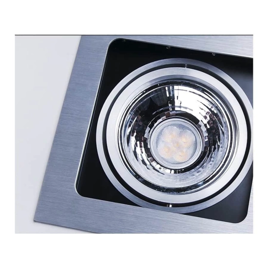 Oprawa podstropowa Sisto 2pł Aluminium AZ0794 AZZARDO