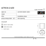 Kinkiet LETICIA 2 LED AZ2189 AZZARDO