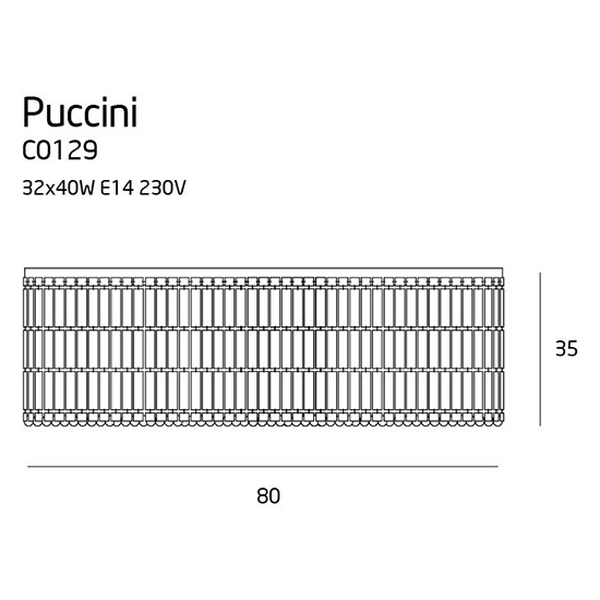 Puccini plafon C0129 MaxLight