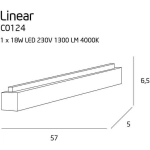 LINEAR lampa sufitowa mała C0124 MaxLight