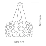 Lampa wisząca Carera Gold OR80186 Open Design Highlights
