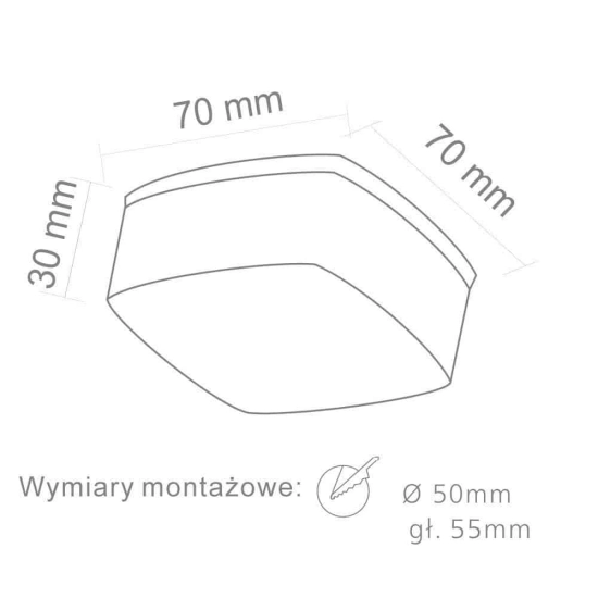 Oprawa halogenowa Caps 5W LED OR83354 Open Design Highlights