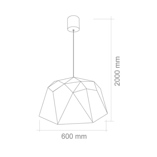Lampa wisząca Iseo Bianco M OR80476 Open Design Highlights