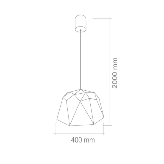 Lampa wisząca Iseo Bianco S 40cm OR80469 Open Design Highlights
