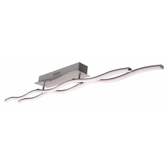 Plafon Wave Line 2 pł LED alu 625502-07 Reality