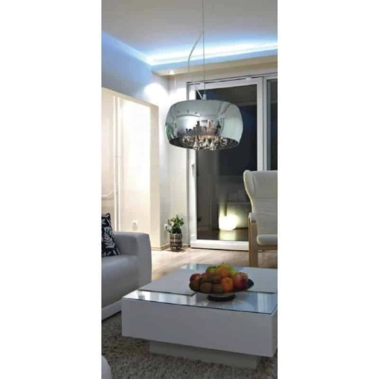 Podstawa lampy z zawieszkami CRYSTAL P0076-06X-F4FZ bez klosza