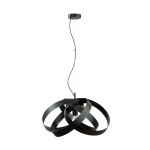 1143 LAMPA WISZĄCA FLORES CZARNA/BLACK