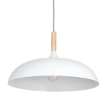 Lampa wisząca SAUCER 45 cm - biała minimalistyczna oprawa do wnętrz nowoczesnych - zdjęcie dodatkowe 5
