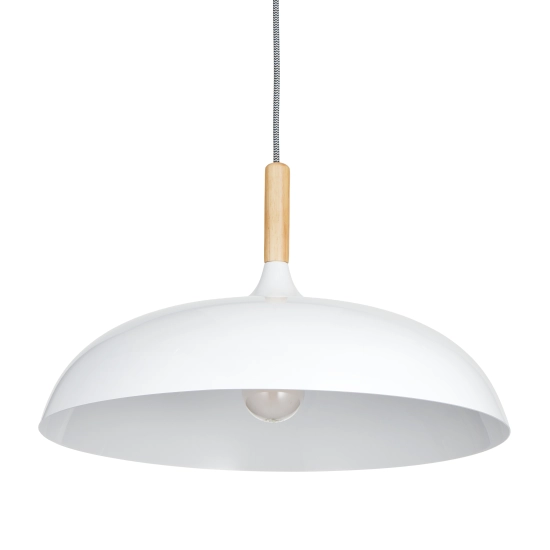 Lampa wisząca SAUCER 45 cm - biała minimalistyczna oprawa do wnętrz nowoczesnych - zdjęcie dodatkowe 5