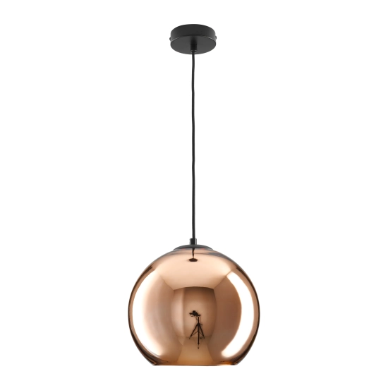 Lampa wisząca MIRROR GLOW - S miedziana 25 cm - zdjęcie produktu