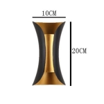 Kinkiet Abigali Black-Gold IP65 2x5W 3000K ABIGALI-KMG2X5WW - zdjęcie dodatkowe 6