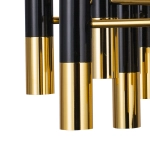 Lampa wisząca GOLDEN PIPE-13 czarno złota 60 cm - zdjęcie dodatkowe 6