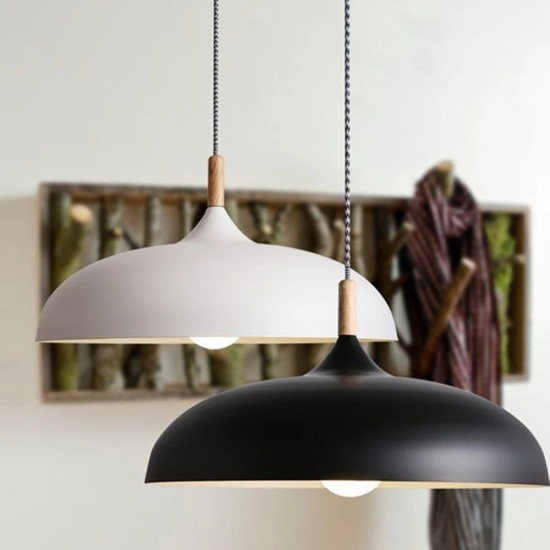 Lampa wisząca SAUCER 45 cm - biała minimalistyczna oprawa do wnętrz nowoczesnych - zdjęcie dodatkowe 3