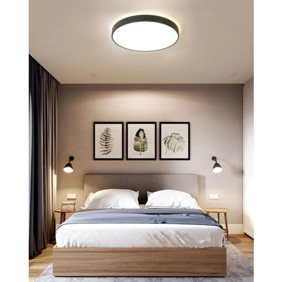 Plafon LED okrągły czarny Abigali 600*65mm 60W 3000K ABIGALI-MD1012-60-HW - zdjęcie dodatkowe 1