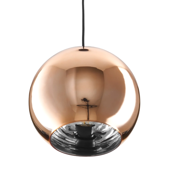 Lampa wisząca MIRROR GLOW - S miedziana 25 cm - zdjęcie dodatkowe 5