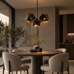 Lampa wisząca NEW GEOMETRY-3 czarno złota 45 cm - zdjęcie dodatkowe 2