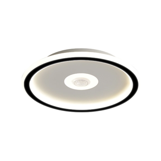 Plafon LED okrągły Abigali Slim Motion 24W z regulowanym czujnikiem ruchu PIR 4000K czarny Abigali-MD1805-RH-B - zdjęcie