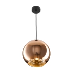 Lampa wisząca MIRROR GLOW - S miedziana 25 cm - zdjęcie dodatkowe 3