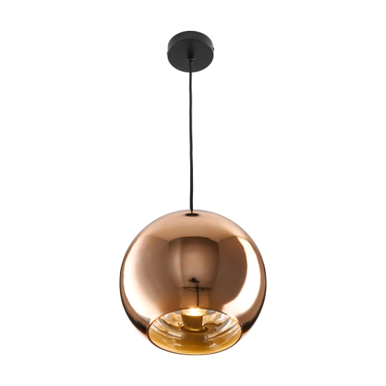 Lampa wisząca MIRROR GLOW - S miedziana 25 cm - zdjęcie dodatkowe 3